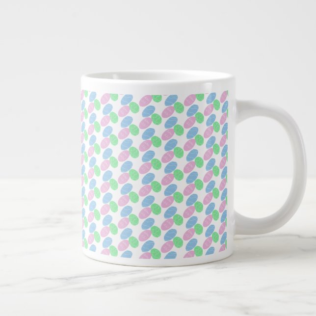Oster-Eier Kritzeleien  Jumbo-Tasse (Rechts)