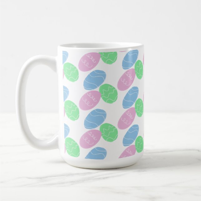 Oster-Eier Kritzeleien  Kaffeetasse (Links)