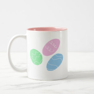 Oster-Eier Kunst Zweifarbige Tasse