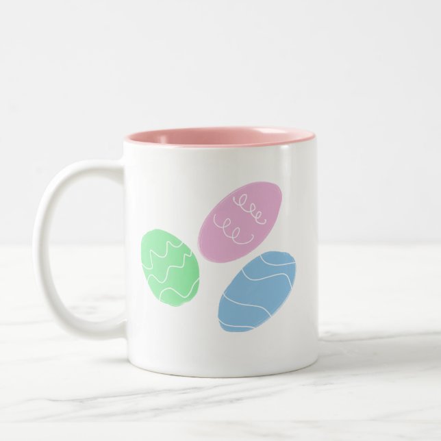 Oster-Eier Kunst  Zweifarbige Tasse (Links)