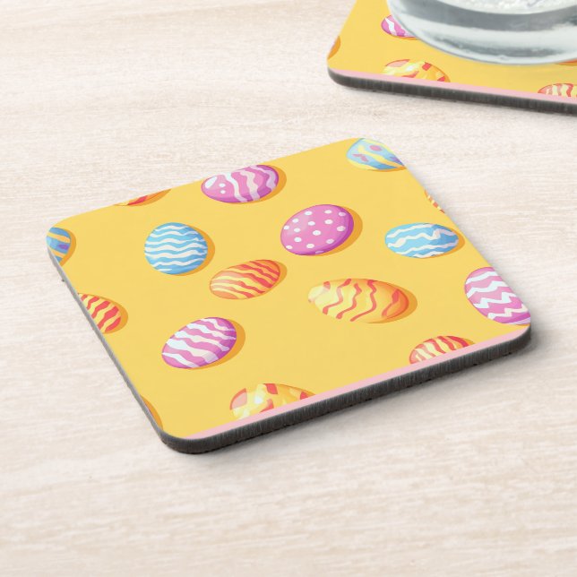 Oster-Eier-Parade Getränkeuntersetzer (Linke Seite)