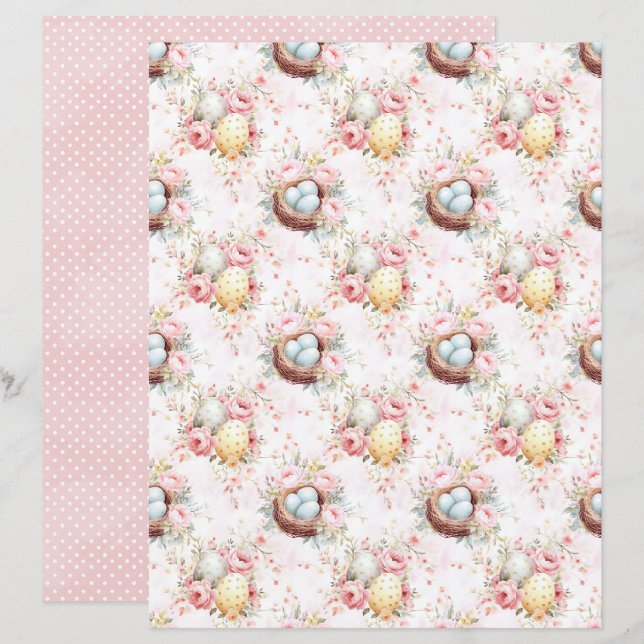 Oster-Eier-Schabblonenpapier (Vorne/Hinten)
