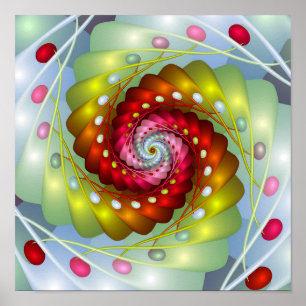 Oster-Eier Spirale Poster