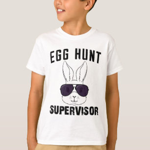 Oster-Eier-Such-Aufseher Lustige Mutter Vater Männ T-Shirt