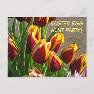 Oster-Eier-Such-Party! Einladungskarten Tulpe