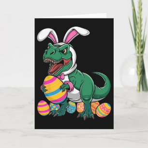 Oster-Eier-Suche T Rex Dinosaur Hase Frohe Ostern Karte
