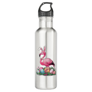 Oster-Flamingo-T-Shirt Edelstahlflasche