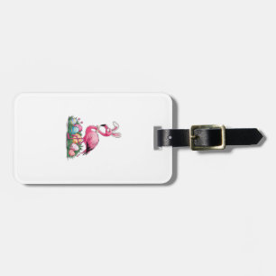 Oster-Flamingo-T-Shirt Gepäckanhänger