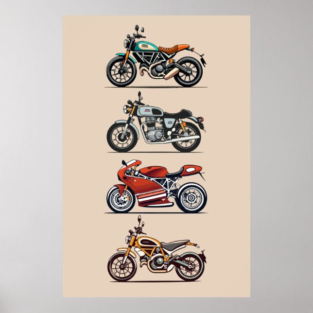 Oster für die Motorradkollektion Poster (Vorne)
