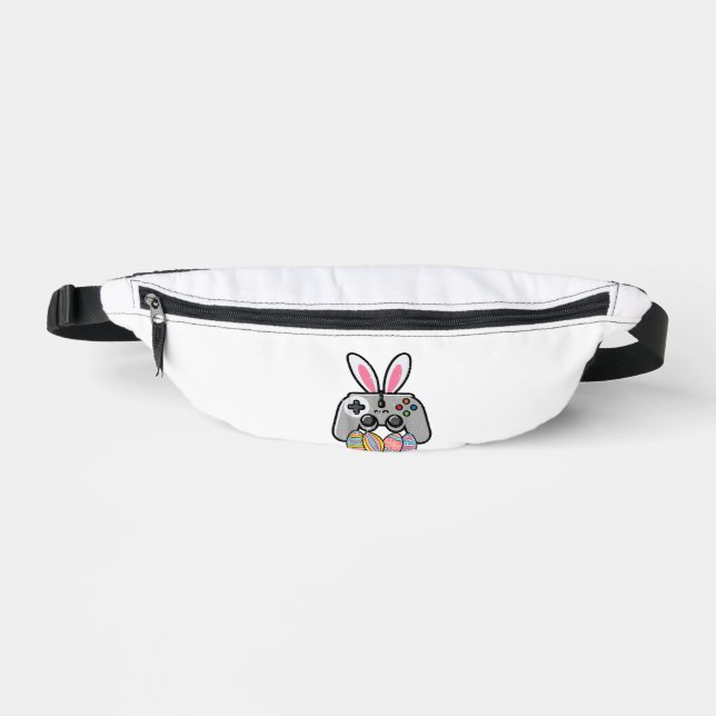 Oster-Gaming-Controller-Hasenohren Jungen Kinder Y Bauchtasche (Vorderseite)
