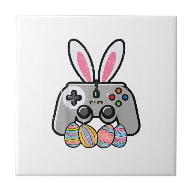 Oster-Gaming-Controller-Hasenohren Jungen Kinder Y Fliese (Vorderseite)