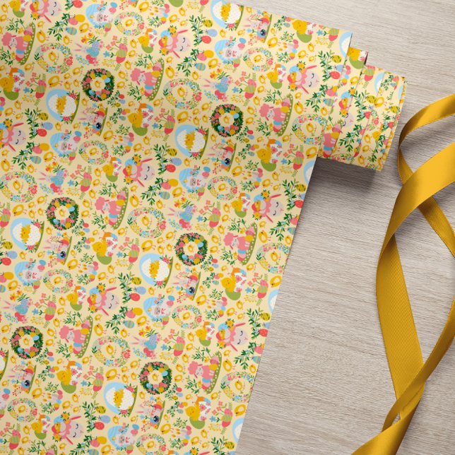 Oster-Garten-Gelb-Verpackungspapier Geschenkpapier (Von Creator hochgeladen)