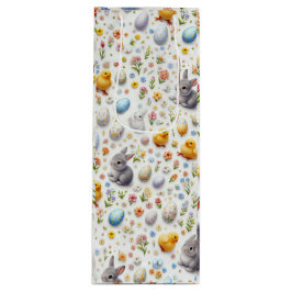 Oster-Geschenktüte – Fröhliches Frühlingsgeschenk Geschenktüte Für Weinflaschen