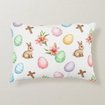 Oster-Gnade – Nahtloses Pastell-Hasen- & Kreuz-Pat