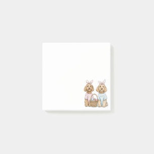 Oster-Goldendoodle-Hunde Post-it Klebezettel