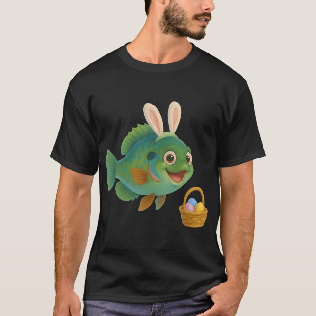 Oster-Grün-Sonnenfisch T-Shirt (Vorderseite)