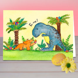 Oster-Grußkarte für Dinosaurier von Nicole Janes Karte
