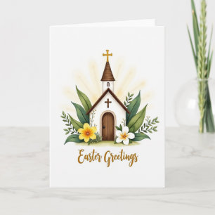 Oster-Grußkarte Kapelle Karte