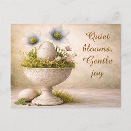 Oster-Grußkarte Minimale Floral Frühling Postkarte