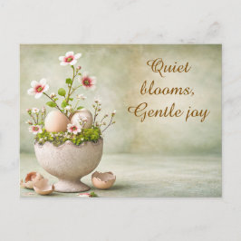 Oster-Grußkarte Minimale Floral Frühling Postkarte