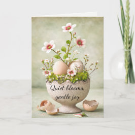 Oster-Grußkarte Minimale Florale Frühlingsgestaltu Dankeskarte