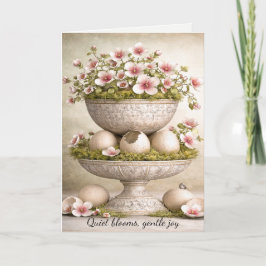 Oster-Grußkarte Minimale Florale Frühlingsgestaltu Dankeskarte