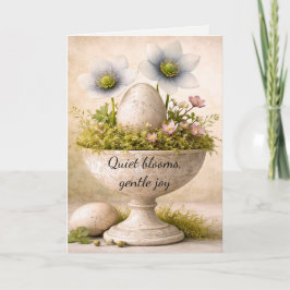 Oster-Grußkarte Minimale Florale Frühlingsgestaltu Dankeskarte