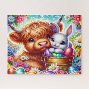 Oster-Hochlandkuh-Puzzle Puzzle
