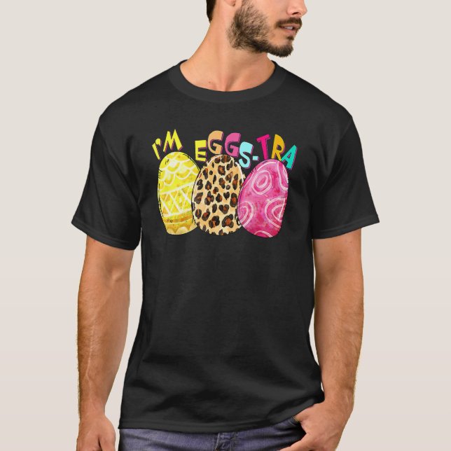 Oster im Eggstra Womens Leopard Eggs Graphic 1 T-Shirt (Vorderseite)