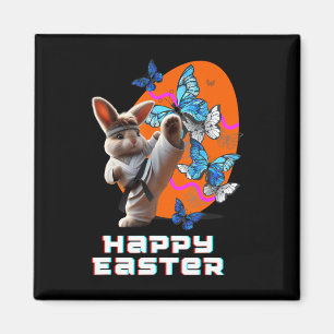 Oster-Karate-Hase Magnet