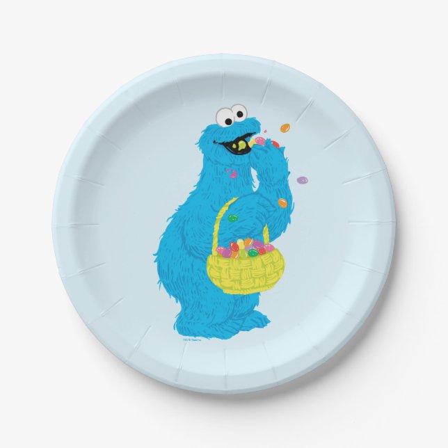 Oster-Keks-Monster Pappteller (Vorderseite)