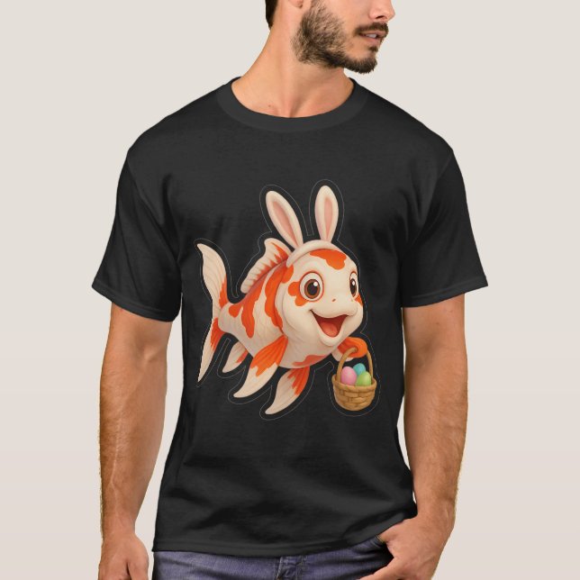 Oster-Koi-Fisch T-Shirt (Vorderseite)