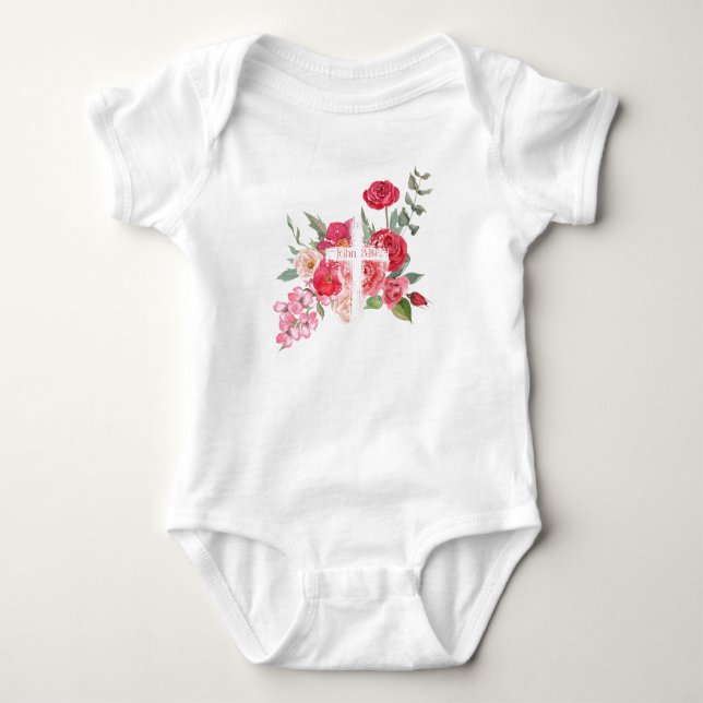 Oster/Kreuz/John3:16/Jesus Baby Strampler (Vorderseite)