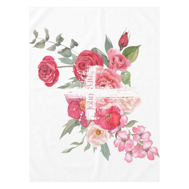 Oster/Kreuz/John3:16/Jesus Tischdecke (Vorderseite)