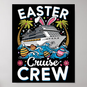 Oster-Kreuzfahrt-Crew 2025 Ostersonntag passende F Poster