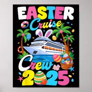 Oster-Kreuzfahrt-Crew 2025 Ostersonntag passende F Poster