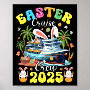 Oster-Kreuzfahrt-Crew 2025 Reise Familien-Matching Poster