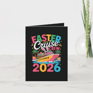 Oster-Kreuzfahrt-Crew 2026 passende Familienferien Feiertagskarte