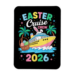 Oster-Kreuzfahrt-Crew 2026 passende Familienferien Magnet