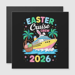 Oster-Kreuzfahrt-Crew 2026 passende Familienferien Magnetkarte
