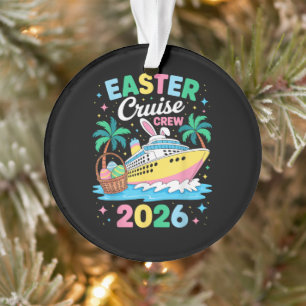 Oster-Kreuzfahrt-Crew 2026 passende Familienferien Ornament