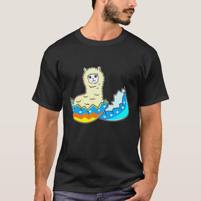 Oster-Lama-Osterei-Kinder Premium T-Shirt (Vorderseite)
