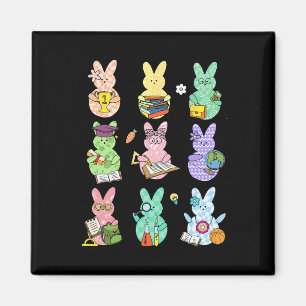 Oster-Lehrer-Hase Frohe Ostern Ei Retro-Lehrer Magnet