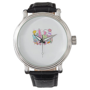 Oster-Mama-Hasen-Ohren Koketter Bogen Osterhase  Armbanduhr