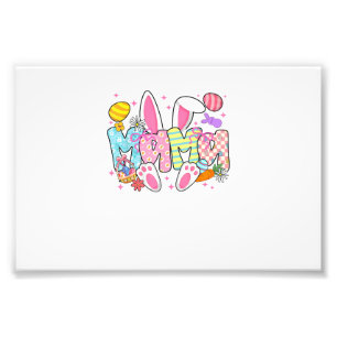 Oster-Mama-Hasenohren Coquette-Schleife Osterhase Fotodruck