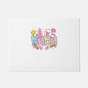 Oster-Mama-Hasenohren Coquette-Schleife Osterhase  Fußmatte