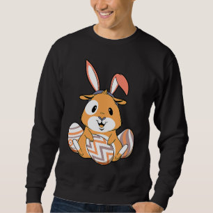 Oster-Meerschweinchen mit Hasenohren & Eiern Ost Sweatshirt
