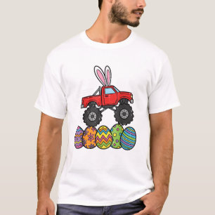 Oster-Monster-Truck für Jungen Frohen Ostertag Eie T-Shirt