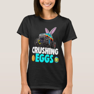 Oster-Monstertruck-Junge zerquetscht Ei T-Shirt
