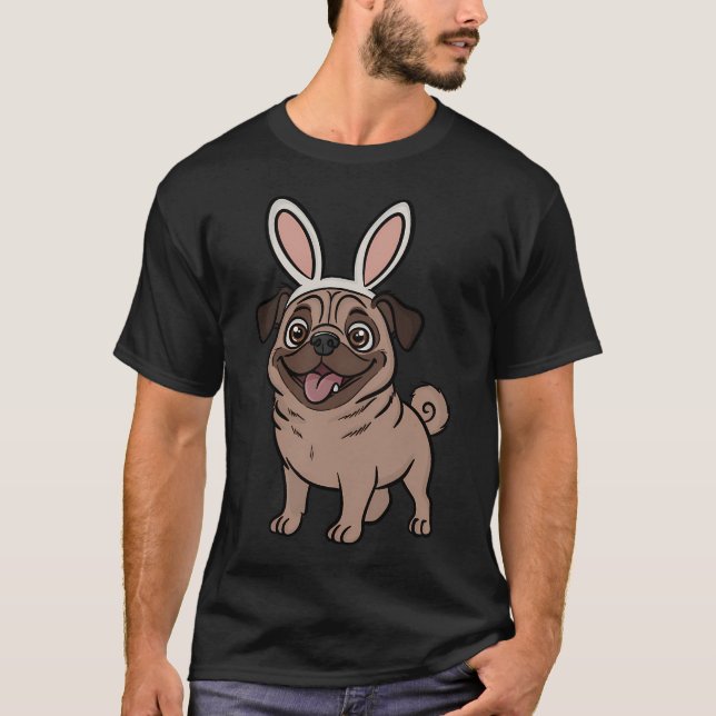 Oster-Mops T-Shirt (Vorderseite)